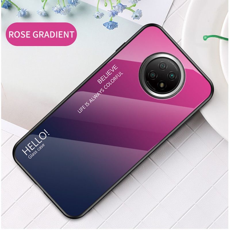 Cover Xiaomi Redmi Note 9 5G / Note 9T 5G Sort Mobilcover Hej Hærdet Glas