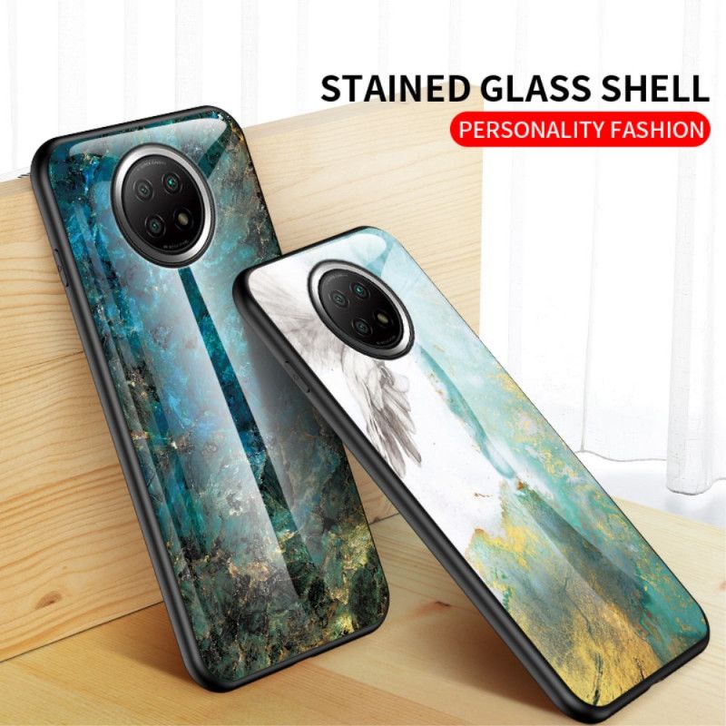 Cover Xiaomi Redmi Note 9 5G / Note 9T 5G Sort Premiumfarver Hærdet Glas