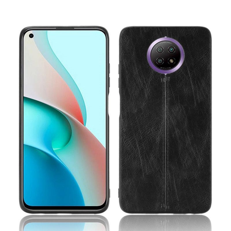 Cover Xiaomi Redmi Note 9 5G / Note 9T 5G Sort Syet Lædereffekt