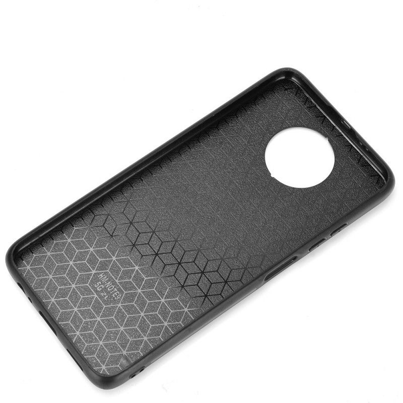 Cover Xiaomi Redmi Note 9 5G / Note 9T 5G Sort Syet Lædereffekt