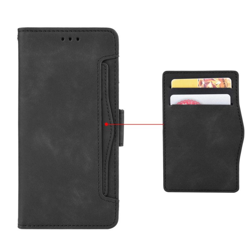 Flip Cover Læder Xiaomi Redmi Note 9 5G / Note 9T 5G Sort Multikort Original