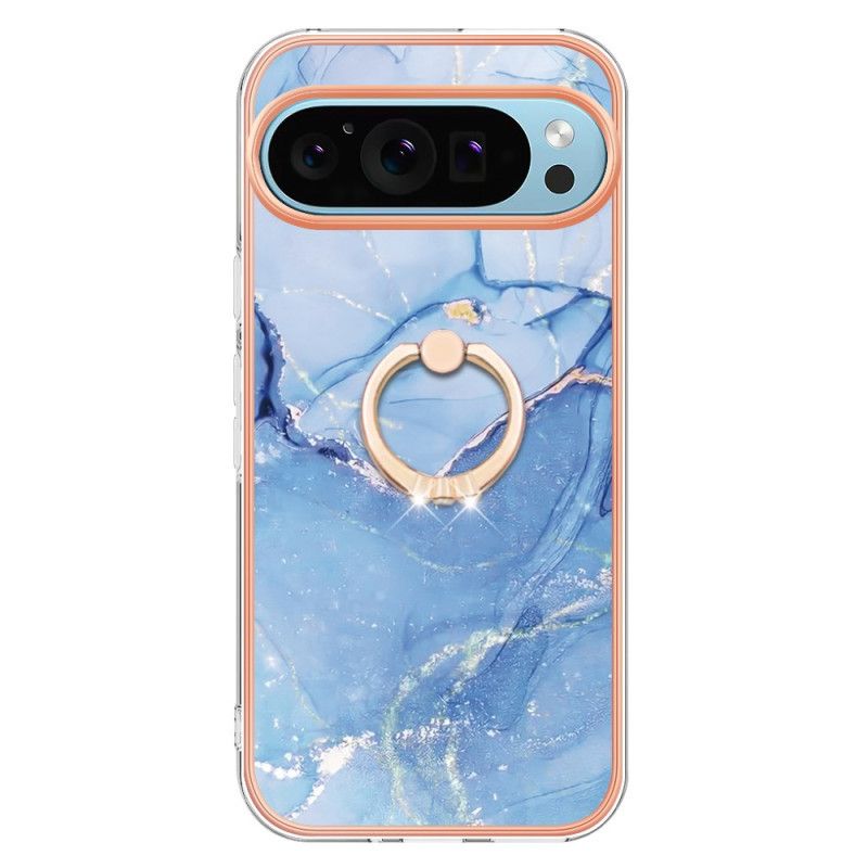 Cover Google Pixel 9 Marmoreret Ring-støtte