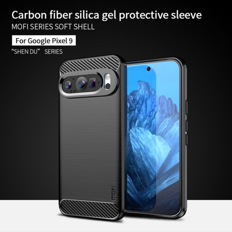 Cover Google Pixel 9 Mofi Børstet Kulfiber