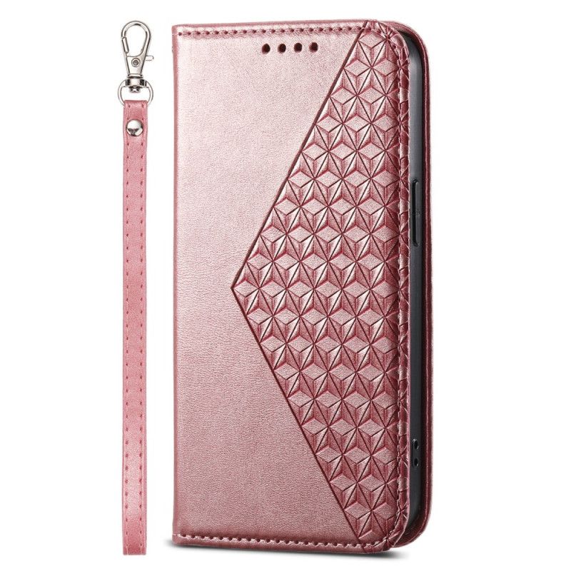 Læder Cover Google Pixel 9 Telefon Etui Strappy Diamond Design