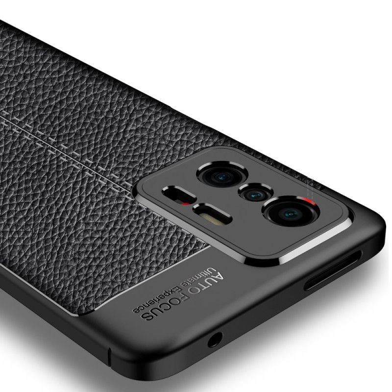 Cover Til Xiaomi Mi 11t / 11t Pro Double Line Litchi-lædereffekt