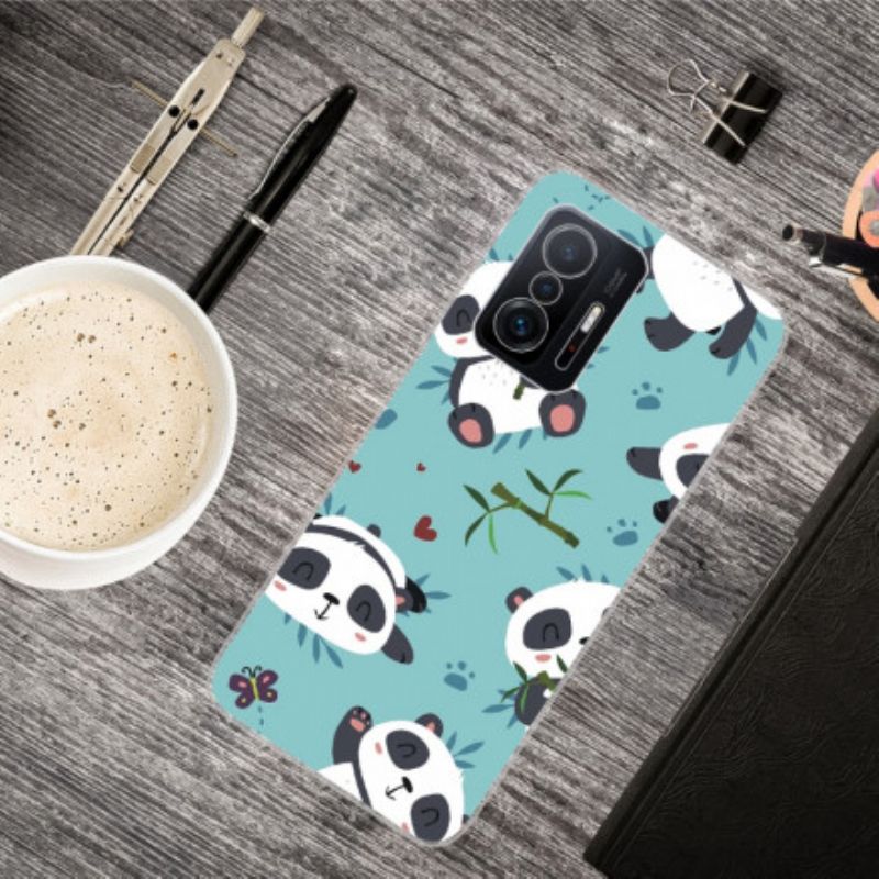 Cover Til Xiaomi Mi 11t / 11t Pro Pile Of Pandas