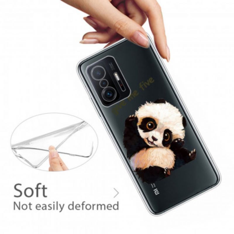 Cover Til Xiaomi Mi 11t / 11t Pro Transparent Panda Giv Me Five