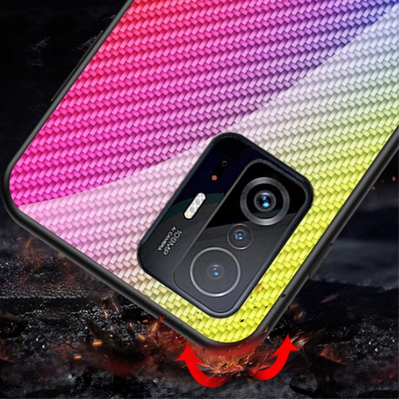 Cover Xiaomi Mi 11t / 11t Pro Carbon Fiber Hærdet Glas