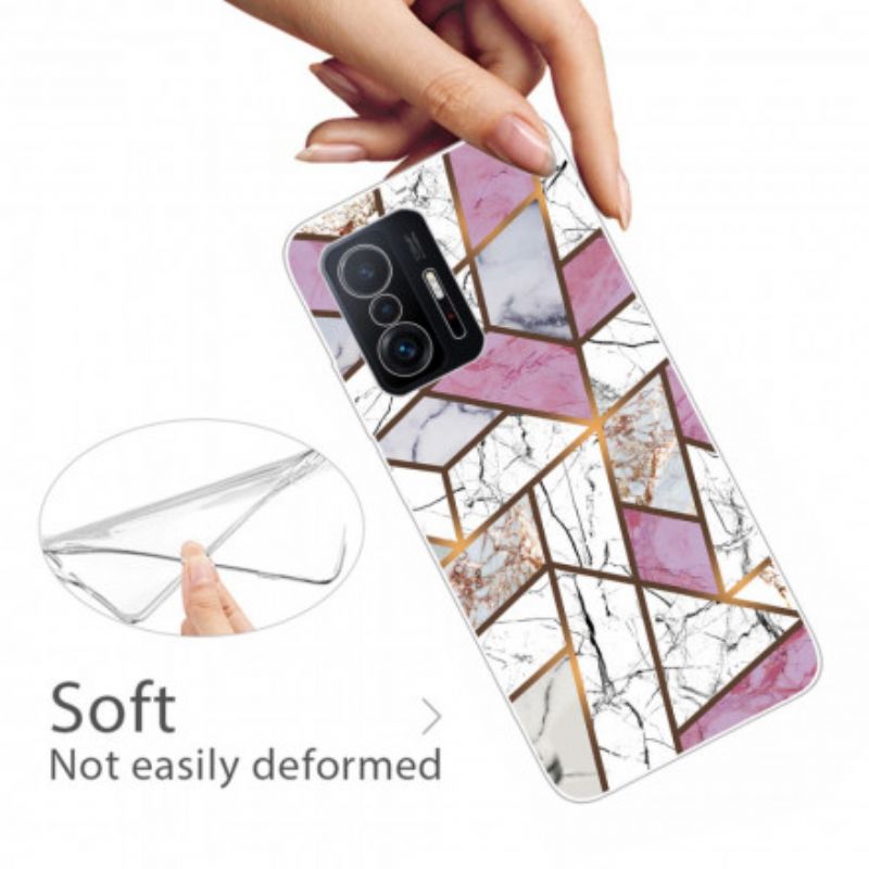 Cover Xiaomi Mi 11t / 11t Pro Geometrisk Marmor