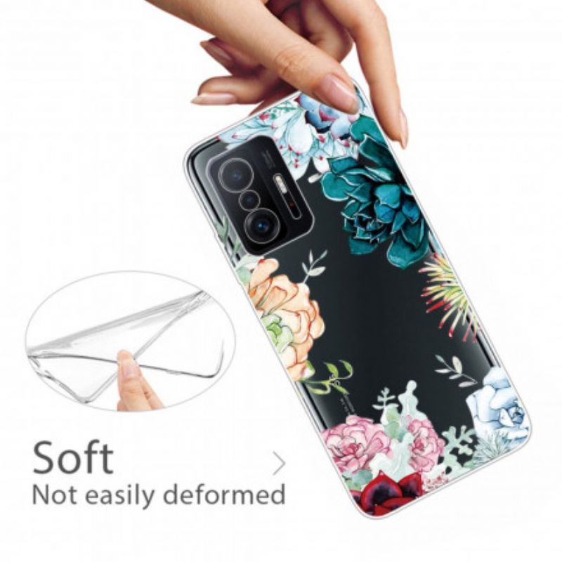 Cover Xiaomi Mi 11t / 11t Pro Sømløse Akvarelblomster