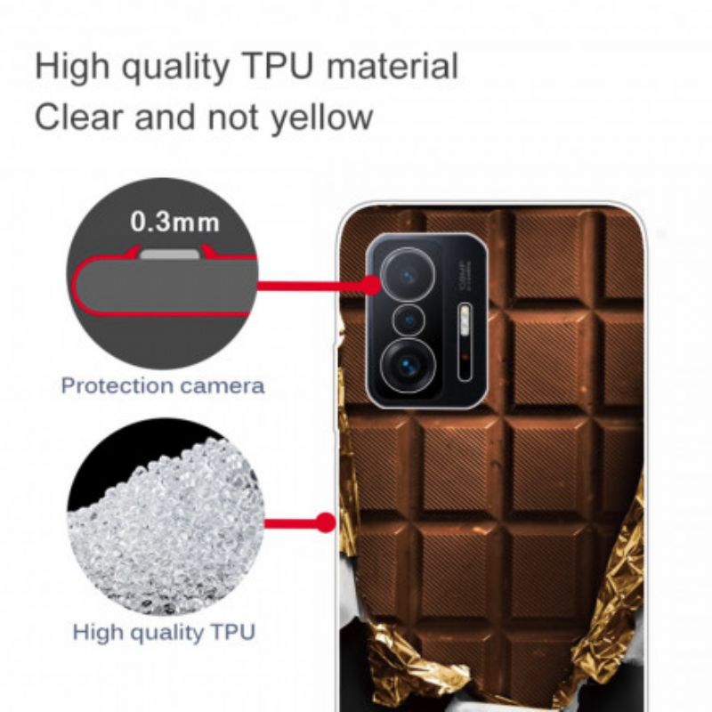 Cover Xiaomi Mi 11t / 11t Pro Telefon Etui Fleksibel Chokolade