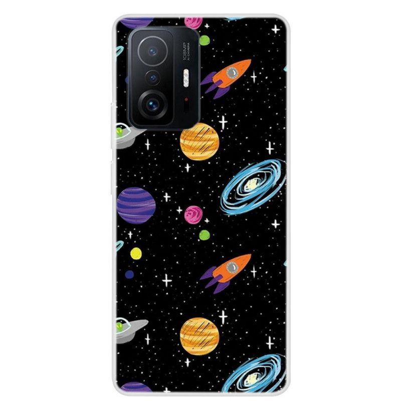 Cover Xiaomi Mi 11t / 11t Pro Telefon Etui Planet Galaxy