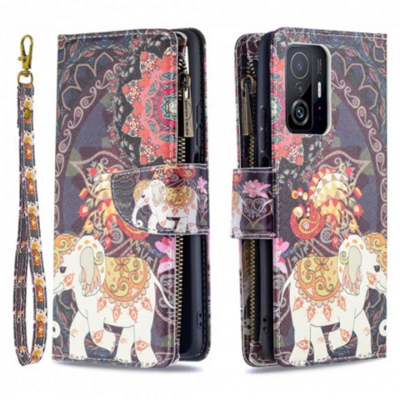 Flip Cover Til Xiaomi Mi 11t / 11t Pro Elephant Lynlåslomme