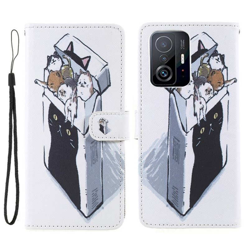 Flip Cover Til Xiaomi Mi 11t / 11t Pro Levering Thong Cats