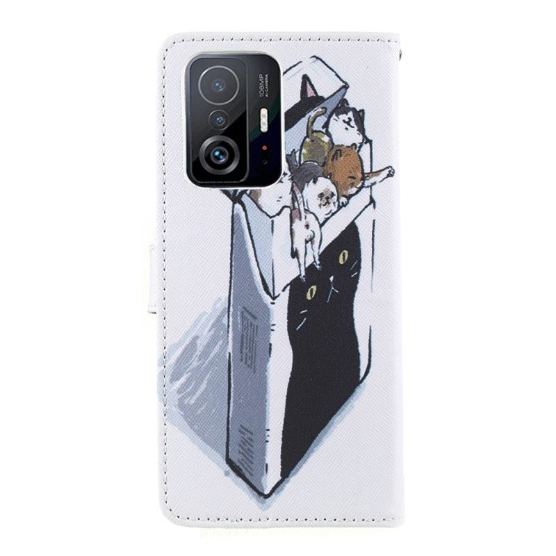 Flip Cover Til Xiaomi Mi 11t / 11t Pro Levering Thong Cats