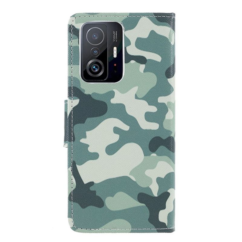 Flip Cover Til Xiaomi Mi 11t / 11t Pro Militær Camouflage