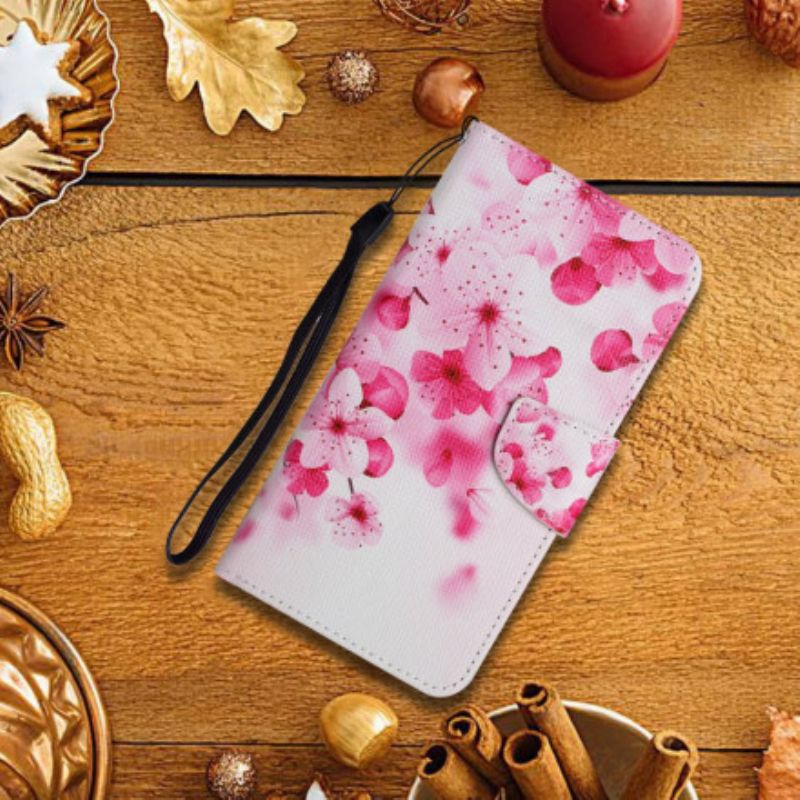 Flip Cover Til Xiaomi Mi 11t / 11t Pro Pink Blomster