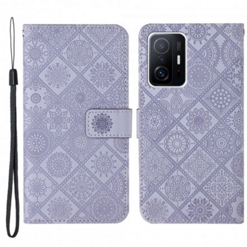 Flip Cover Til Xiaomi Mi 11t / 11t Pro Tapestry Mønster