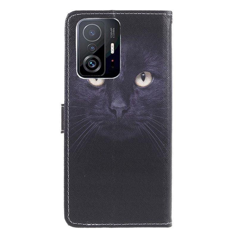 Flip Cover Xiaomi Mi 11t / 11t Pro Black Strappy Cat Eyes