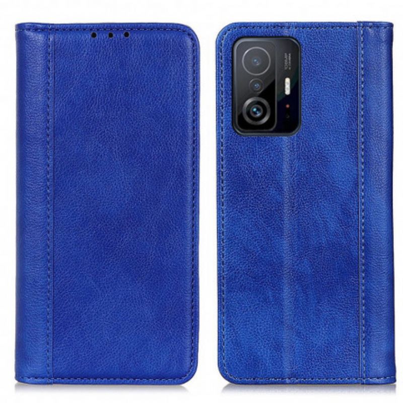 Flip Cover Xiaomi Mi 11t / 11t Pro Elegance Split Litchi-læder