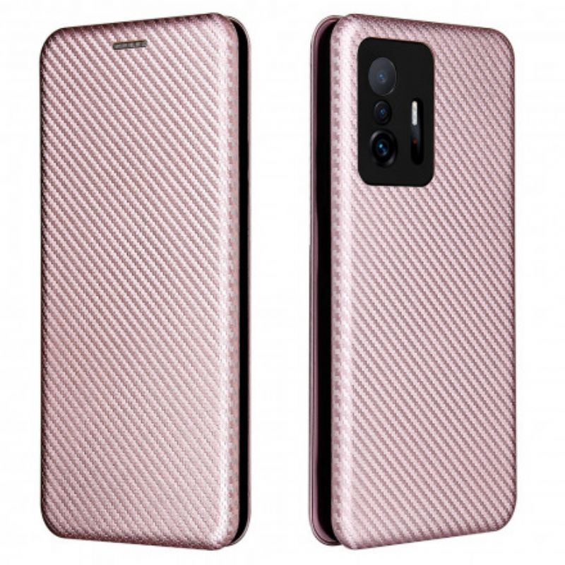 Flip Cover Xiaomi Mi 11t / 11t Pro Farvet Kulfiber