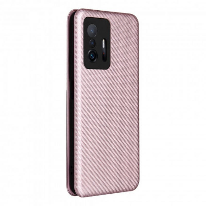 Flip Cover Xiaomi Mi 11t / 11t Pro Farvet Kulfiber