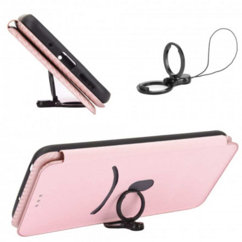 Flip Cover Xiaomi Mi 11t / 11t Pro Farvet Kulfiber