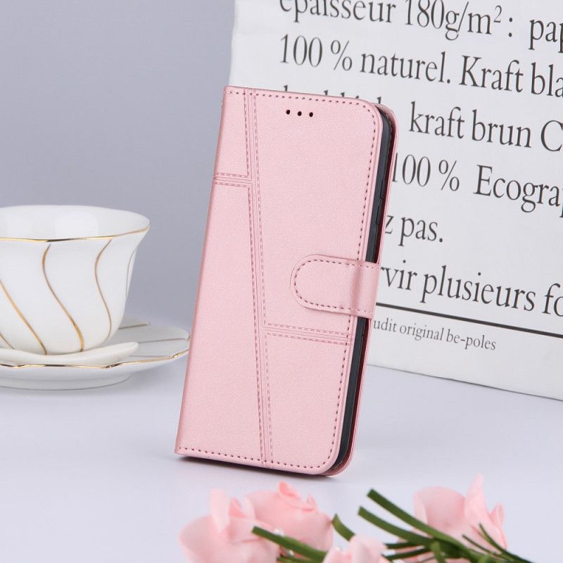 Flip Cover Xiaomi Mi 11t / 11t Pro Geo Lædereffekt Rem