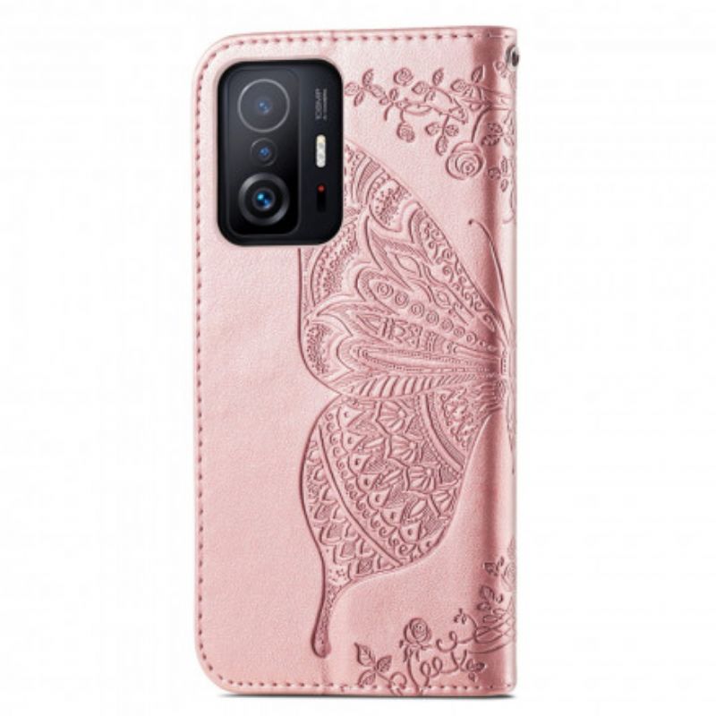 Flip Cover Xiaomi Mi 11t / 11t Pro Halve Sommerfugle