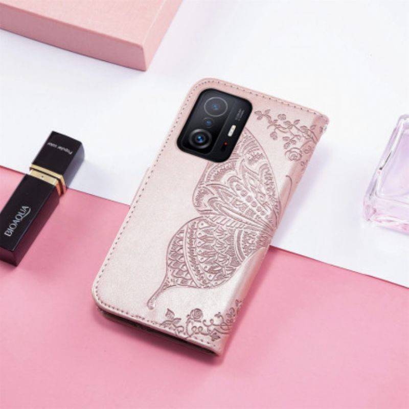 Flip Cover Xiaomi Mi 11t / 11t Pro Halve Sommerfugle