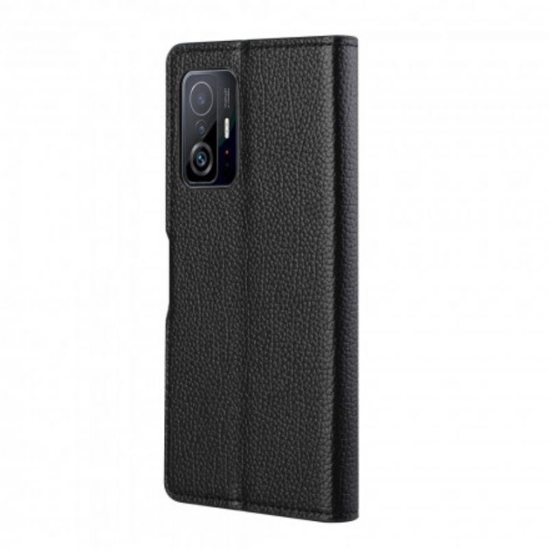 Flip Cover Xiaomi Mi 11t / 11t Pro Litchi Grain Lædereffekt