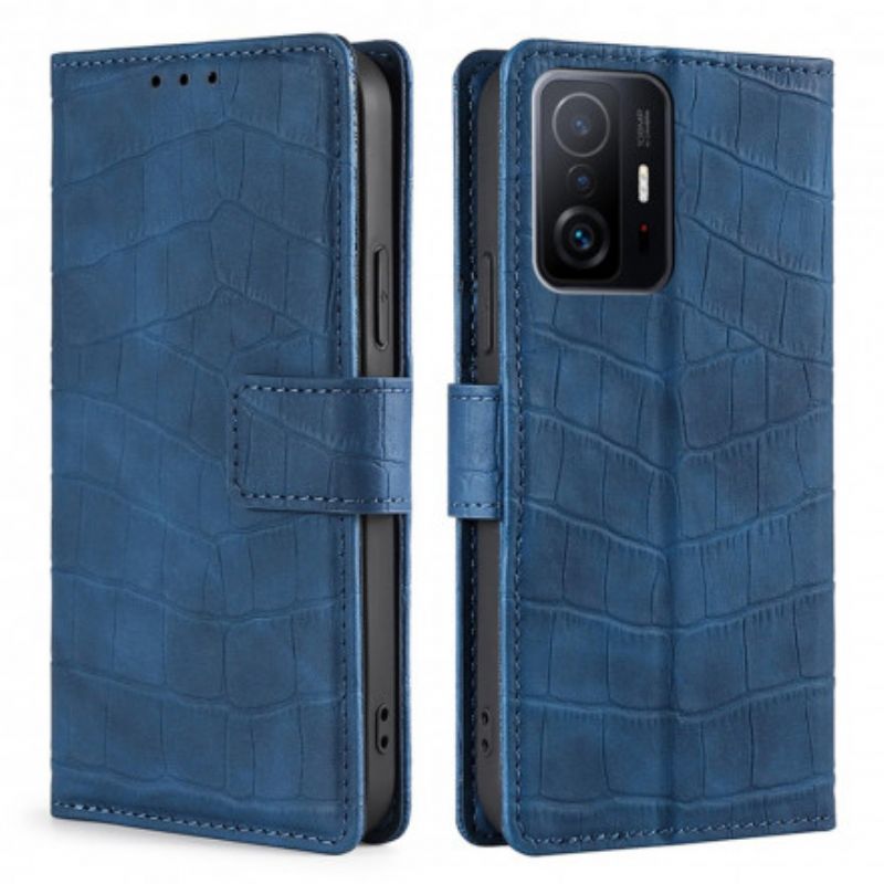 Flip Cover Xiaomi Mi 11t / 11t Pro Skin-touch Krokodille