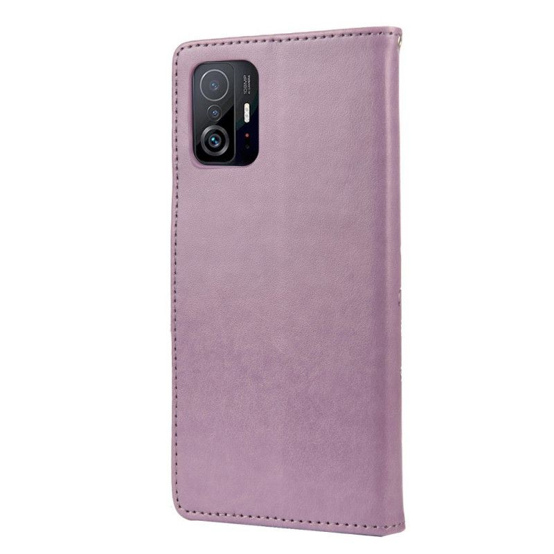 Flip Cover Xiaomi Mi 11t / 11t Pro Sommerfugle Og Blomster