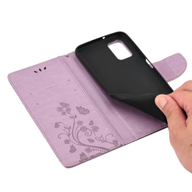 Flip Cover Xiaomi Mi 11t / 11t Pro Sommerfugle Og Blomster