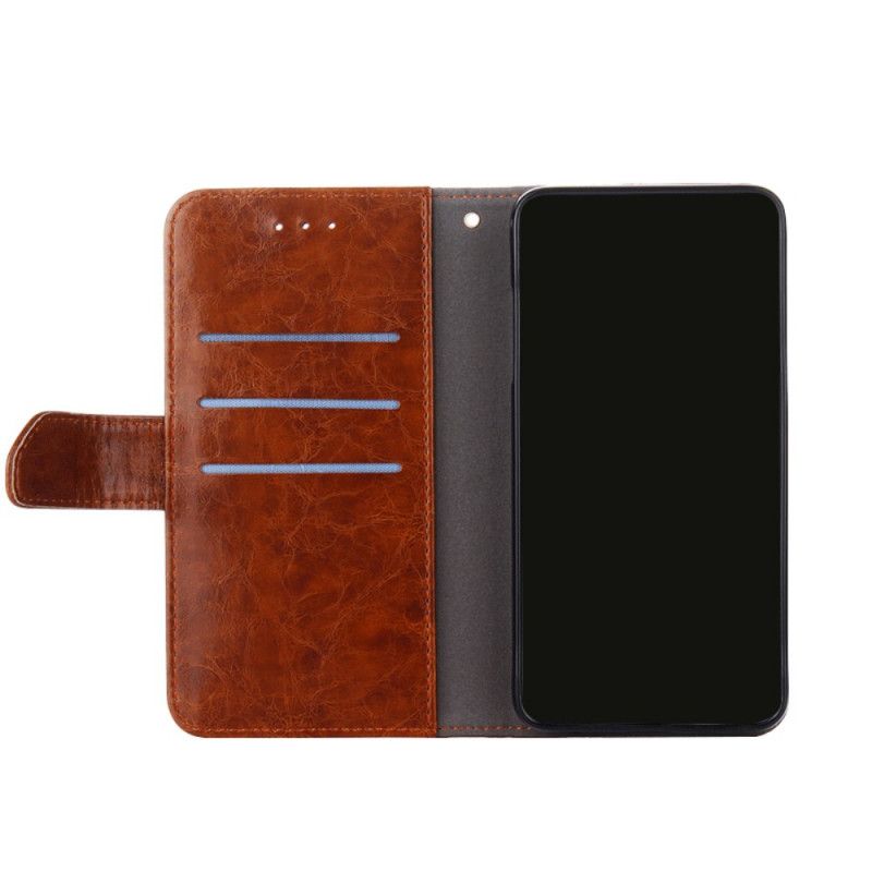 Læder Cover Xiaomi Mi 11t / 11t Pro Telefon Etui Geometrisk Lædereffekt