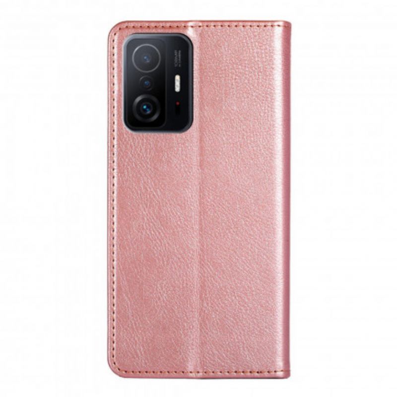 Læder Cover Xiaomi Mi 11t / 11t Pro Telefon Etui Ren Farve