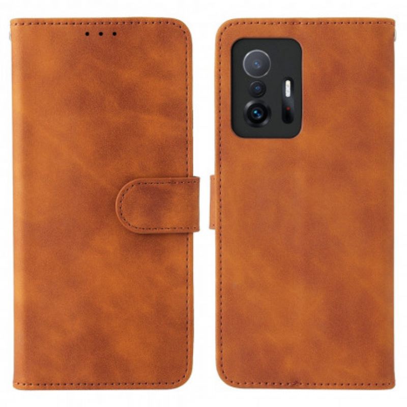 Læder Cover Xiaomi Mi 11t / 11t Pro Telefon Etui Skin-touch