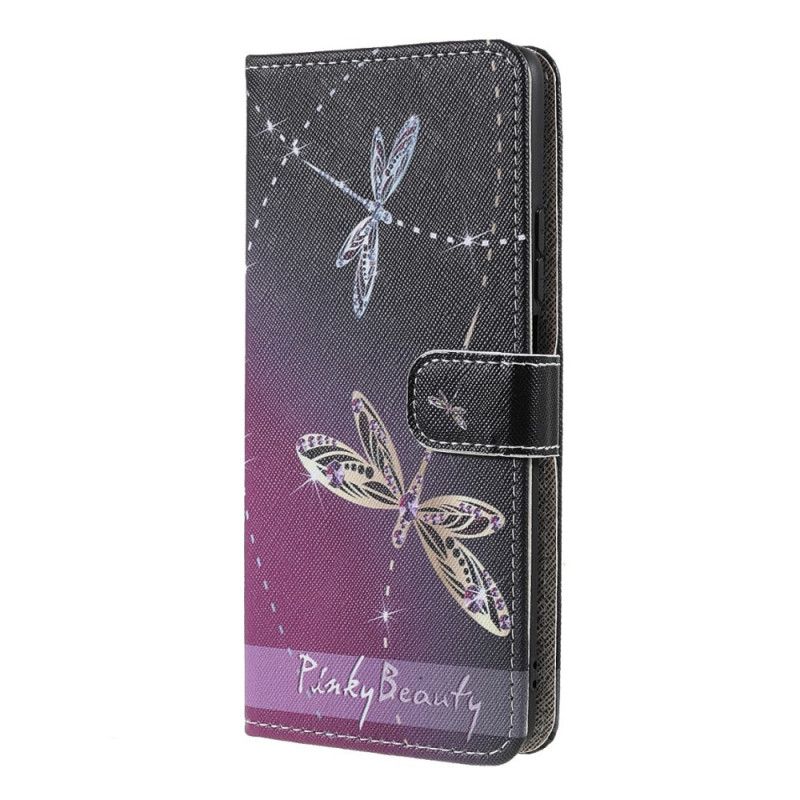 Læder Cover Xiaomi Mi 11t / 11t Pro Telefon Etui Thong Dragonflies