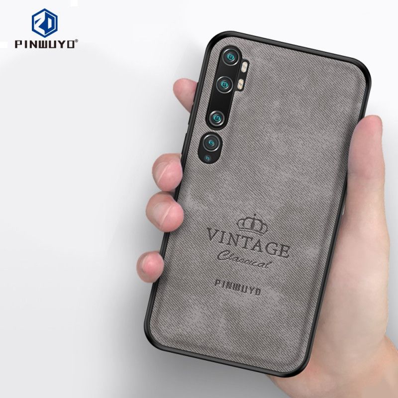 Cover for Xiaomi Mi Note 10 / 10 Pro Sort Hæderlig Vintage Pinwuyo