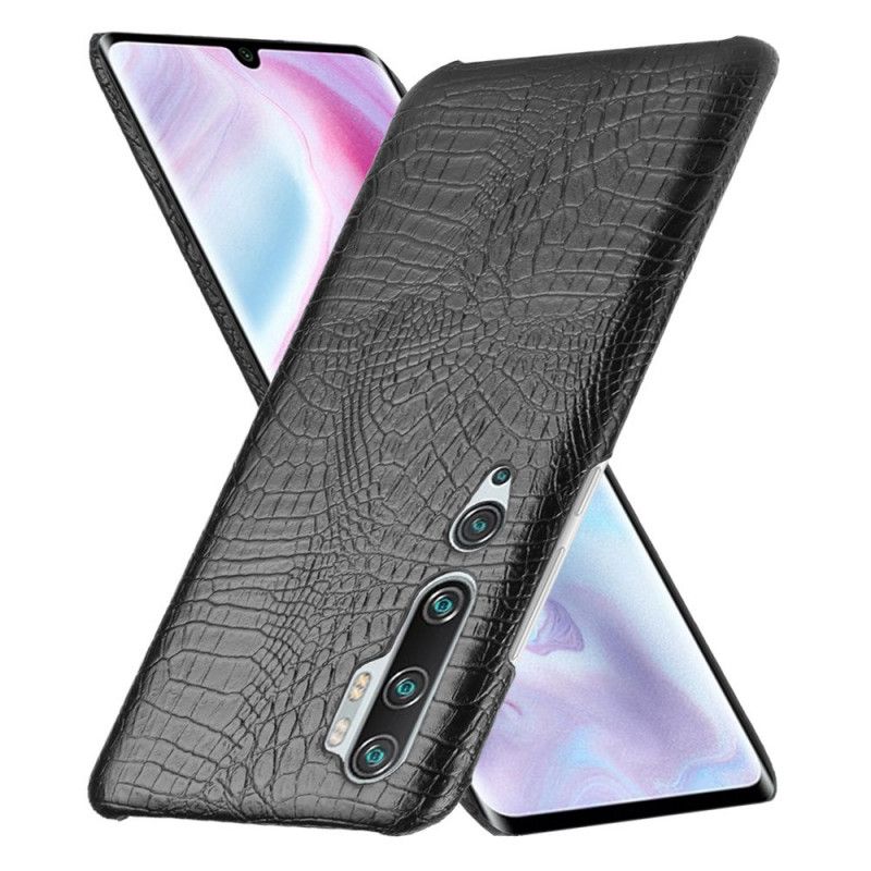 Cover for Xiaomi Mi Note 10 / 10 Pro Sort Krokodillehudstil