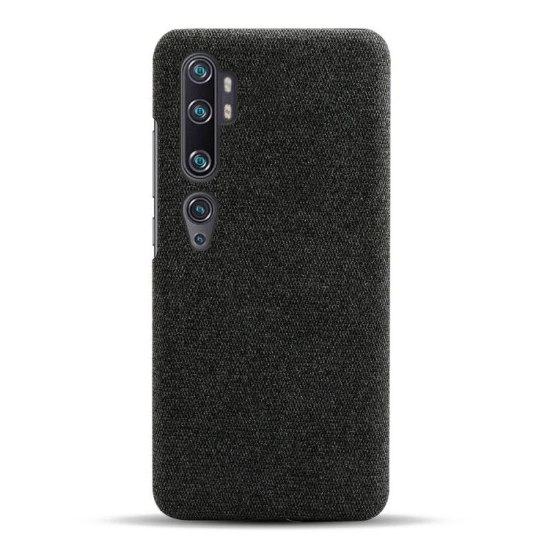 Cover for Xiaomi Mi Note 10 / 10 Pro Sort Ksq Stoftekstur