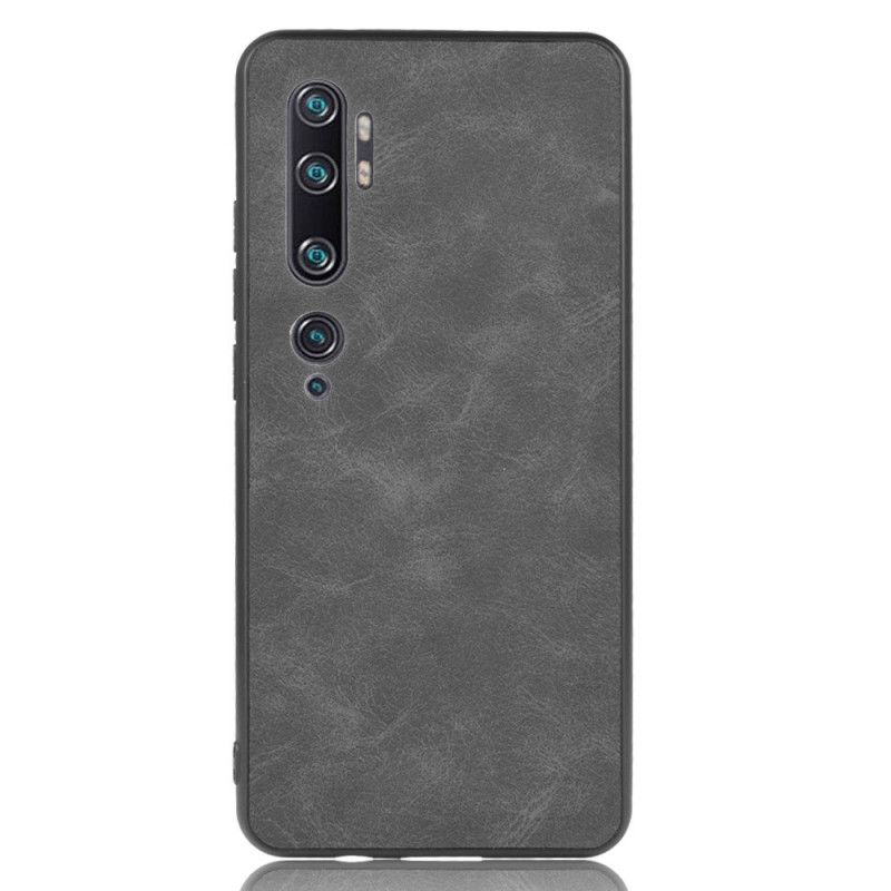 Cover for Xiaomi Mi Note 10 / 10 Pro Sort Vintage Look Læder Effekt