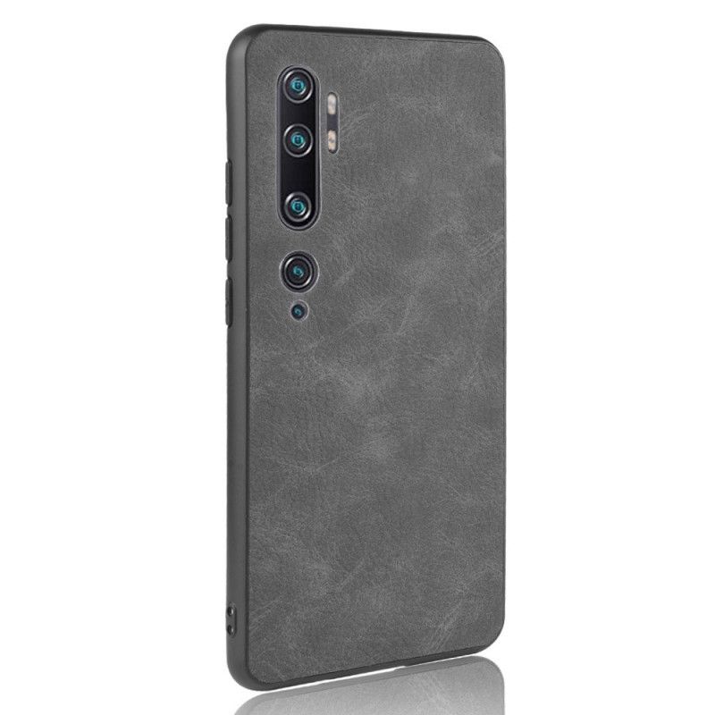 Cover for Xiaomi Mi Note 10 / 10 Pro Sort Vintage Look Læder Effekt