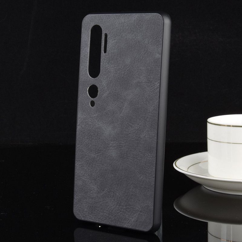 Cover for Xiaomi Mi Note 10 / 10 Pro Sort Vintage Look Læder Effekt