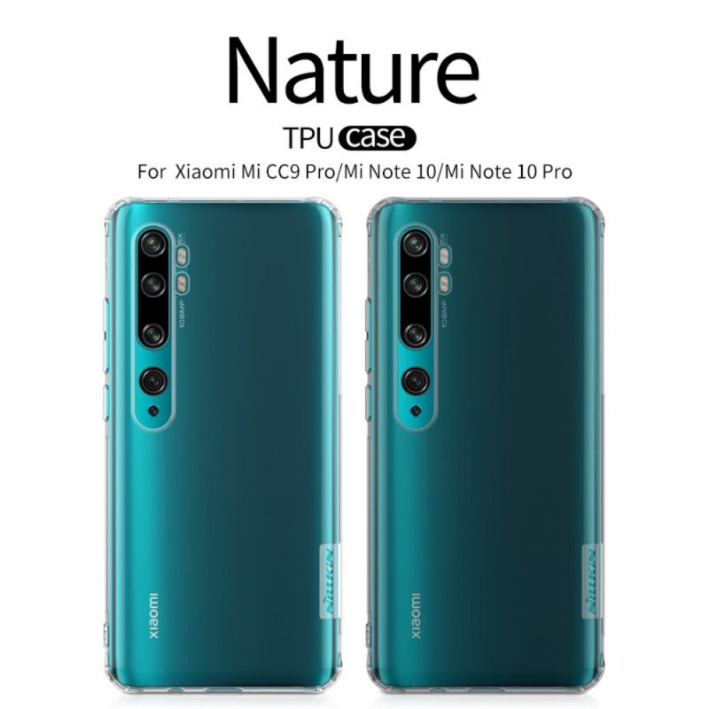 Cover Xiaomi Mi Note 10 / 10 Pro Gennemsigtig Mobilcover Gennemsigtig Nillkin