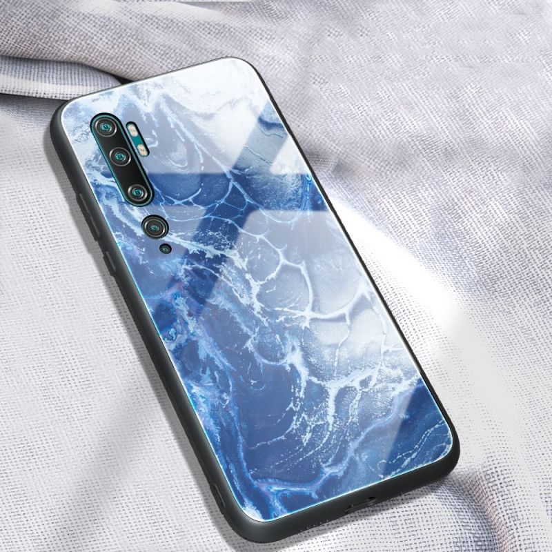 Cover Xiaomi Mi Note 10 / 10 Pro Lyserød Marmorfarver Hærdet Glas