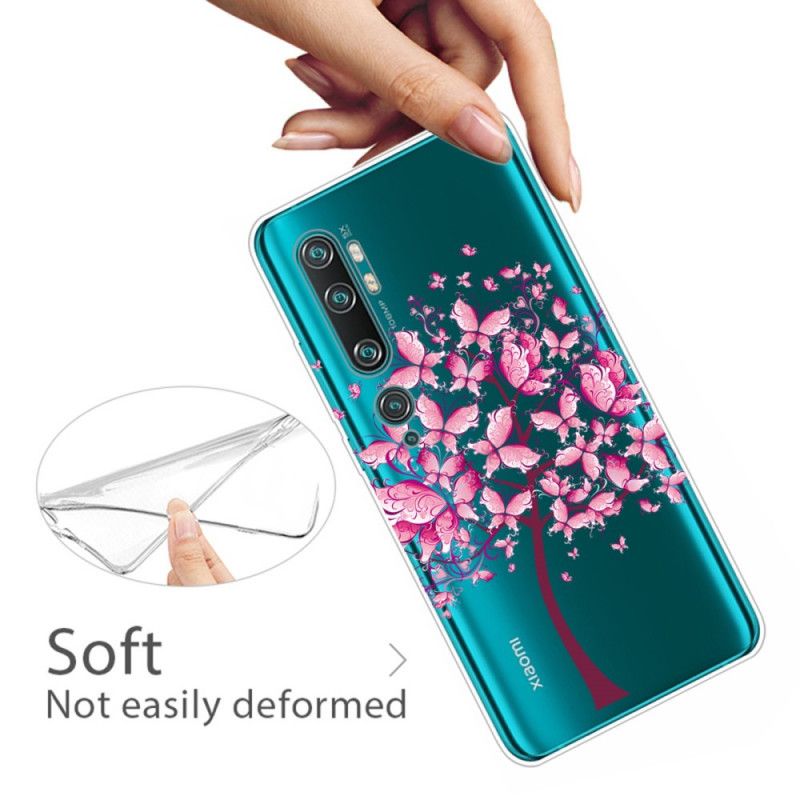 Cover Xiaomi Mi Note 10 / 10 Pro Lyserød Træplade