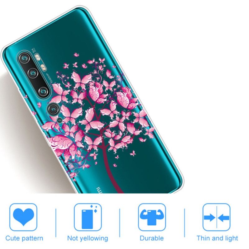 Cover Xiaomi Mi Note 10 / 10 Pro Lyserød Træplade