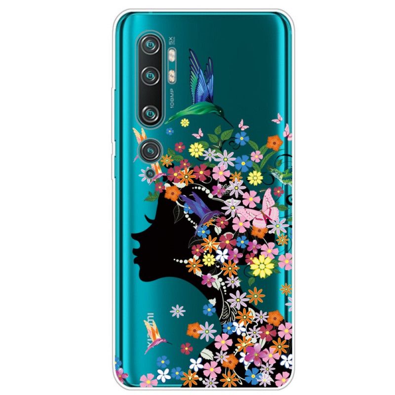 Cover Xiaomi Mi Note 10 / 10 Pro Mobilcover Smukt Blomsterhoved