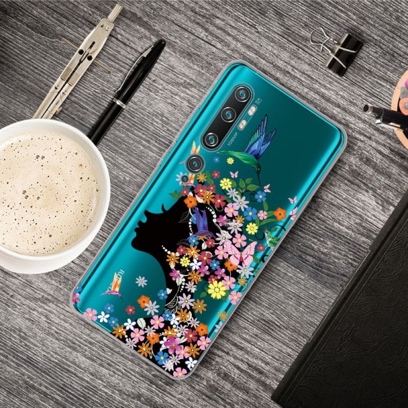 Cover Xiaomi Mi Note 10 / 10 Pro Mobilcover Smukt Blomsterhoved